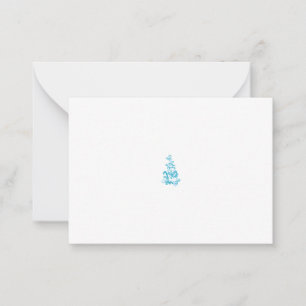 Tarjeta De Consejos Azul Bola, Turquesa Medio diseño decorativo