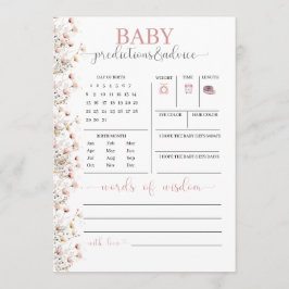 Tarjeta De Consejos Baby in Bloom | wildflower predictions and advice 