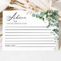 Baby Shower de planta de eucalipto verde