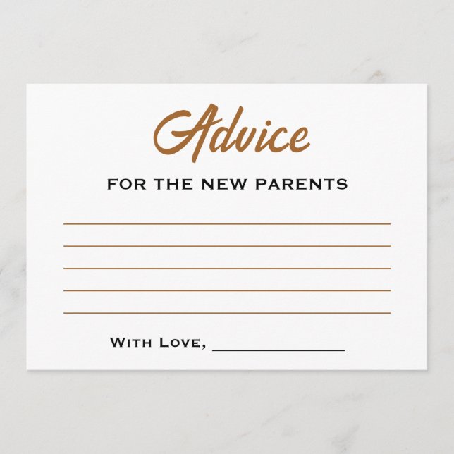 Tarjeta De Consejos Baby Shower Podemos Esperar A Que Teddy Bear Heart (Anverso)