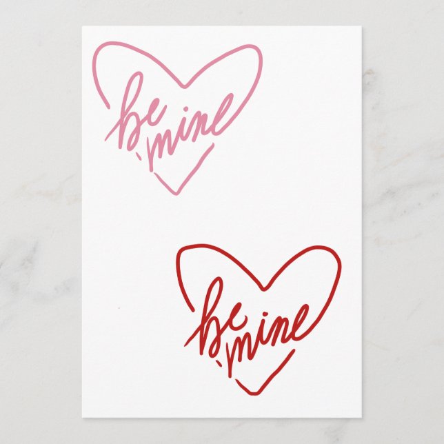 TARJETA DE CONSEJOS BE MINE  (Anverso)