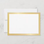 Tarjeta De Consejos Blank Elegant Gold Boda<br><div class="desc">Añada un toque personal a su boda con un elegante consejo de boda y tarjeta de deseos. Esta tarjeta de consejo incluye espacio en blanco con borde dorado. Perfecto para boda, ducha de bebé, fiesta de cumpleaños, ducha de novia, soltera y cualquier ocasión especial. Atención: Los detalles del Relieve metalizado...</div>