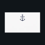 Tarjeta De Consejos Boda de Anclaje Azul de la Marina Náutica<br><div class="desc">Añada un toque elegante a su boda náutico con esta clásica tarjeta de boda de ancla azul marino. Diseñado con un ilustracion de ancla azul marino, cuenta con un monograma de novia y novio personalizado, texto personalizado en una fuente serif azul marino sobre un fondo blanco. Ideal para bodas náuticos...</div>