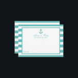 Tarjeta De Consejos Boda de anclaje de banda turquesa náutica<br><div class="desc">Celebre con estilo con estas tarjetas de consejos náuticos. El diseño, sencillo pero elegante, permite a los clientes escribir una nota de consejo para que puedan leer en los próximos años. La redacción es fácil de personalizar, por lo que estas tarjetas se pueden transformar rápidamente en tarjetas de consejo para...</div>