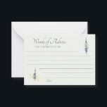 Tarjeta De Consejos Boda de Árboles Evergreen Trees de Madera Alta<br><div class="desc">Añada un toque especial a los bodas y duchas de novias con estas tarjetas de consejo alineadas. Presentan un estilo sencillo pero elegante, con acentos ilustraciones de pinos altos de color acuático o árboles de color verde perenne en tonos verde salvia, gris y verde pálido. La suave acuarela tiene una...</div>