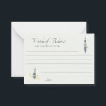 Tarjeta De Consejos Boda de Árboles Evergreen Trees de Madera Alta<br><div class="desc">Añada un toque especial a los bodas y duchas de novias con estas tarjetas de consejo alineadas. Presentan un estilo sencillo pero elegante, con acentos ilustraciones de pinos altos de color acuático o árboles de color verde perenne en tonos verde salvia, gris y verde pálido. La suave acuarela tiene una...</div>