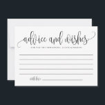 Tarjeta De Consejos Boda de caligrafía de color negro desear<br><div class="desc">Pida a los clientes que le aconsejen y le informen con esta tarjeta de consejo de personalizable. Presenta una caligrafía negra moderna y un caprichoso patrón de confeti. Personalice agregando sus propios detalles. También puede cambiar la imagen posterior a una foto o cualquier otra imagen. Esta moderna tarjeta de consejos...</div>