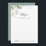 Tarjeta De Consejos Boda de caligrafía de eucalipto de oro<br><div class="desc">Esta tarjeta de boda de caligrafía de eucalipto de oro es perfecta para un boda rústico. Este diseño artístico presenta acuarelas de color oro y follaje verde dibujadas a mano, que inspiran la belleza natural. Estas tarjetas son perfectas para un boda, una ducha de novia, una ducha de bebé, una...</div>