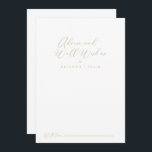 Tarjeta De Consejos Boda de caligrafía idílica de oro Deseos<br><div class="desc">Este boda dorado idílico de caligrafía es perfecto para un boda rústico. El diseño, sencillo y elegante, presenta una tipografía de escritura clásica y elegante en oro. Estas tarjetas son perfectas para un boda, una ducha de novia, una ducha de bebé, una fiesta de graduación y más. Personalice las tarjetas...</div>