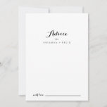 Tarjeta De Consejos Boda de caligrafía moderna<br><div class="desc">Esta moderna tarjeta de consejo boda caligráfico es perfecta para un boda rústico. El diseño, sencillo y elegante, presenta una tipografía de escritura clásica y elegante en blanco y negro. Estas tarjetas son perfectas para un boda, una ducha de novia, una ducha de bebé, una fiesta de graduación y más....</div>