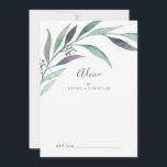 Tarjeta De Consejos Boda de eucalipto morado y verde<br><div class="desc">Esta tarjeta de consejo boda de eucalipto morado y verde es perfecta para un boda moderno al aire libre y se puede usar para cualquier evento. El diseño botánico, sencillo y elegante, presenta una vegetación acuática con acentos de lavanda y morado oscuro. Estas tarjetas de consejo pueden utilizarse como alternativa...</div>