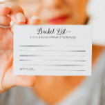 Tarjeta De Consejos Boda de la lista moderna de cubos de vida de las a<br><div class="desc">Estas encantadoras tarjetas de lista de cubo serán la alternativa perfecta a un libro de bodas tradicional. ¡Tendrás a todos tus invitados hablando de las mejores ideas para que visites o hagas en tu vida juntos como pareja casada!</div>