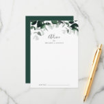 Tarjeta De Consejos Boda de verde esmeralda<br><div class="desc">Esta tarjeta de consejo boda de esmeralda verde es perfecta para un boda boho y se puede usar para cualquier evento. El diseño es elegante y rústico, con unas hojas de acuarela verde oscuro y un eucalipto con un toque bohemio moderno. Estas tarjetas de consejo pueden utilizarse como alternativa de...</div>