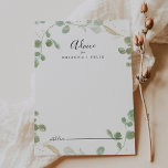 Tarjeta De Consejos Boda del follaje de oro de confetti eucalyptus<br><div class="desc">Esta tarjeta de boda de follaje dorado confetti eucalyptus es perfecta para un boda rústico. El diseño presenta una acuarela de color eucalipto verde con confeti dorado. Estas tarjetas son perfectas para un boda, una ducha de novia, una ducha de bebé, una fiesta de graduación y más. Personalice las tarjetas...</div>
