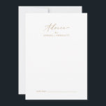 Tarjeta De Consejos Boda Delicate Gold Calligraphy<br><div class="desc">Esta delicada tarjeta de boda de caligrafía dorada es perfecta para un boda moderno y se puede utilizar para cualquier evento. El romántico diseño minimalista presenta una encantadora y elegante tipografía de champán amarillo dorado sobre un fondo blanco con un aspecto limpio y sencillo. Estas tarjetas de consejo pueden utilizarse...</div>
