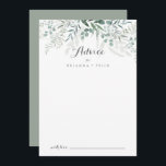 Tarjeta De Consejos Boda Eucalyptus de Verdemia minimalista<br><div class="desc">Esta minimalista tarjeta de consejo boda de eucalipto es perfecta para un boda rústico. El diseño presenta unas elegantes hojas de eucalipto verde acuarela. Estas tarjetas son perfectas para un boda, una ducha de novia, una ducha de bebé, una fiesta de graduación y más. Personalice las tarjetas con los nombres...</div>