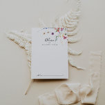 Tarjeta De Consejos Boda Floral Salvaje de Colores Clásicos<br><div class="desc">Esta tarjeta de consejo boda de flores silvestres de colores clásicos es perfecta para un boda moderno. El diseño se compone de flores silvestres amarillas, violetas y blancas con follaje en un fondo de color rosa y verde. Estas tarjetas son perfectas para un boda, una ducha de novia, una ducha...</div>
