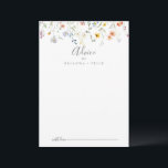 Tarjeta De Consejos Boda floral silvestre multicolor<br><div class="desc">Esta tarjeta de consejo de boda floral multicolor es perfecta para un boda rústico. El diseño se compone de acuarelas rosas, rubias, violetas, navales y elegantes flores blancas con hojas de color verde esmeralda. Estas tarjetas son perfectas para un boda, una ducha de novia, una ducha de bebé, una fiesta...</div>