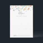 Tarjeta De Consejos Boda floral silvestre multicolor<br><div class="desc">Esta tarjeta de consejo de boda floral multicolor es perfecta para un boda rústico. El diseño se compone de acuarelas rosas, rubias, violetas, navales y elegantes flores blancas con hojas de color verde esmeralda. Estas tarjetas son perfectas para un boda, una ducha de novia, una ducha de bebé, una fiesta...</div>