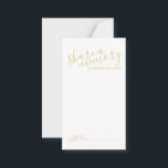 Tarjeta De Consejos boda Gold Moderno de escritura 'Share a Memory'<br><div class="desc">Añada un toque personal a su boda con un consejo moderno de boda de guiones y una tarjeta de deseos. Esta tarjeta presenta el título 'compartir una memoria' en el estilo de letra de escritura moderna en oro y detalles en el estilo de fuente sans serif moderno en oro sobre...</div>