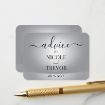Boda gris moderna personalizada