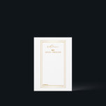 Tarjeta De Consejos Boda moderno de oro y blanco<br><div class="desc">Se trata de Blank Elegant Gold y White Boda Consejos y Deseos Tarjeta de Negocios. Esta tarjeta con su borde doble rectangular de oro. Es perfecto como tarjetas de boda,  tarjetas de visita y más. Haga clic en el botón personalizar it para personalizar el diseño.</div>