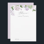 Tarjeta De Consejos Boda Rustic Lilac<br><div class="desc">Esta tarjeta de consejo rústico de boda lila es perfecta para un boda de primavera o verano y se puede utilizar para cualquier evento. El romántico y elegante diseño floral presenta flores silvestres de lila morada con acuarelas y un ambiente rústico y acogedor. Estas tarjetas de consejo pueden utilizarse como...</div>