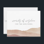 Tarjeta De Consejos Boho Watercolor Resumen de las palabras clásicas d<br><div class="desc">Boho Watercolor Resumen de las palabras clásicas de la tarjeta de consejo de sabiduría</div>