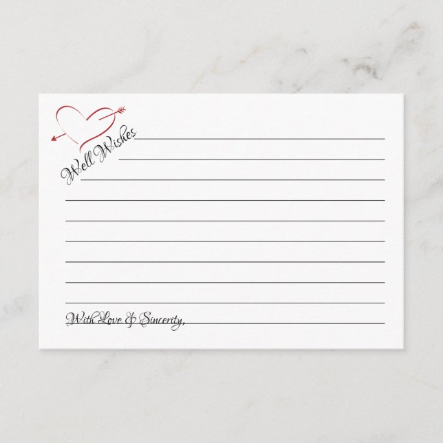 Tarjeta De Consejos Bueno Desearía "Tarjetas Jar" de corazones Pierced (Anverso)