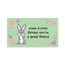 Bunny Valentine Card con sobre