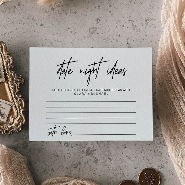 Tarjeta De Consejos Cámaras de ideas para la noche con caligrafía capt (Subido por el creador)