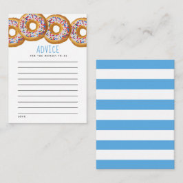 Tarjeta De Consejos Chicas de Donut Modernas Baby Shower Sprinkle