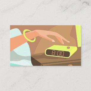 Tarjeta De Consejos Chicas presionando con la mano el botón de sondeo