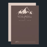 Tarjeta De Consejos Claras palabras de sabiduría en el campo montañés<br><div class="desc">Esta clara tarjeta de consejo para bodas en un país montañés es perfecta para un boda rústico. El diseño presenta una idílica montaña color beige acuático. Estas tarjetas son perfectas para un boda, una ducha de novia, una ducha de bebé, una fiesta de graduación y más. Personalice las tarjetas con...</div>