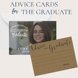 Tarjeta De Consejos Clase De Graduación De Graduado De Foto Kraft 2025