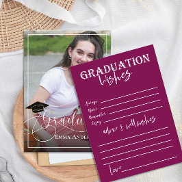 Tarjeta De Consejos Clase de Graduados Simple Graduación 2026