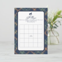 Classic Baby Gift Bingo Game Card