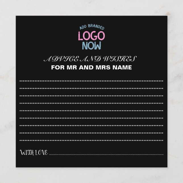 TARJETA DE CONSEJOS CLIENTE DE MODA NEGRA CONTEMPORÁNEA SIMPLE Y LIMPI (Anverso)