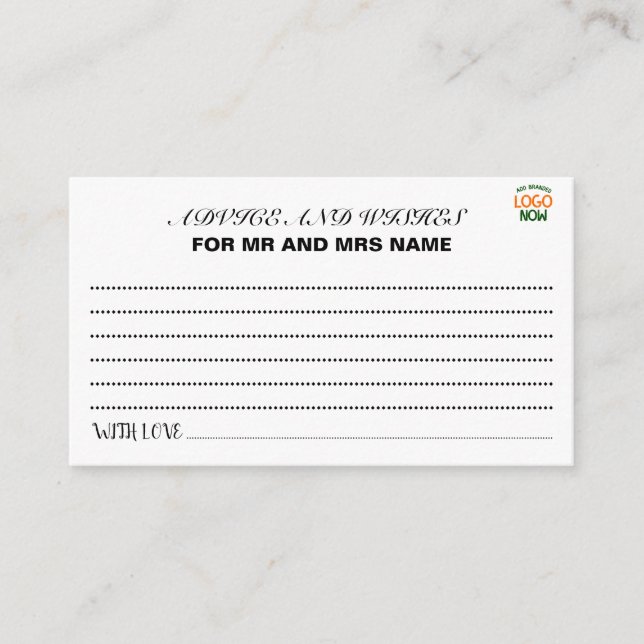 TARJETA DE CONSEJOS CLIENTE SENCILLO Y LIMPIO DE MODA BLANCO (Anverso)