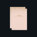 Tarjeta De Consejos Colección de Bodas de Confetti de oro de Rubor Pin<br><div class="desc">Añada un toque de brillo a su boda con estas tarjetas de consejo color rosa y dorado. El diseño, sencillo pero elegante, permite a los clientes escribir una nota de consejo para que puedan leer en los próximos años. La redacción es fácil de personalizar, por lo que estas tarjetas se...</div>