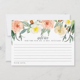 Tarjeta De Consejos Colección de Bodas de primaverales de flores