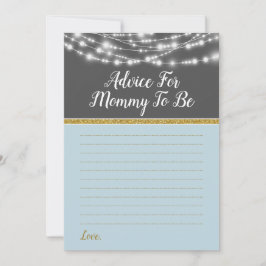 Tarjeta De Consejos Consejos De Luces Azules Para Mami Shower Game Gol