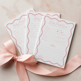 Tarjeta De Consejos Consejos de predicciones para bebé Juego de baby s