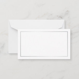 Tarjeta De Consejos Consejos y deseos de Boda blanco y plateado