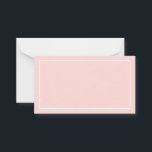 Tarjeta De Consejos Consejos y deseos de Bodas rosados de Rubor en bla<br><div class="desc">Tarjeta de consejos y deseos para Bodas Rubor y Bodas blancos en blanco con borde rectangular blanco sobre fondo rosa rubor. También perfecto como tarjetas de boda,  tarjetas de visita y más. Haga clic en el botón personalizar para personalizar el diseño eligiendo el color de fondo que desee.</div>