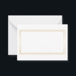 Tarjeta De Consejos Consejos y deseos de los Bodas dorados y blancos<br><div class="desc">Se trata de Blank Elegant Gold y White Boda Consejos y Deseos Tarjeta de Negocios. Esta tarjeta con su borde doble rectangular de oro. Es perfecto como tarjetas de boda,  tarjetas de visita y más. Haga clic en el botón personalizar it para personalizar el diseño.</div>