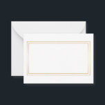 Tarjeta De Consejos Consejos y deseos de los Bodas dorados y blancos<br><div class="desc">Se trata de Blank Elegant Gold y White Boda Consejos y Deseos Tarjeta de Negocios. Esta tarjeta con su borde doble rectangular de oro. Es perfecto como tarjetas de boda,  tarjetas de visita y más. Haga clic en el botón personalizar it para personalizar el diseño.</div>
