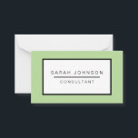 Tarjeta De Consejos Consejos y deseos de los Bodas dorados y blancos<br><div class="desc">Se trata de una tarjeta de visita de Mint Green Modern Elegance. Esta característica elegante, audaz y profesional de la tarjeta de visita de personalizable es un texto de tipo de letra blanco sobre un fondo verde de menta de color sólido. Esto es perfecto para planificadores de bodas, artistas, diseñadores...</div>