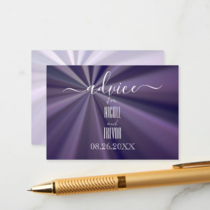 Tarjeta De Consejos Crea tu propia audaz explosión violeta de sol