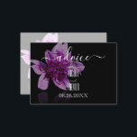 Tarjeta De Consejos Crea tu propia flor púrpura en negro<br><div class="desc">Crea tu propia Personalizado Flor Púrpura en tarjeta de consejo negro Visita nuestra tienda para bodas más coordinados y suministros especiales para eventos,  decoración y favores!</div>